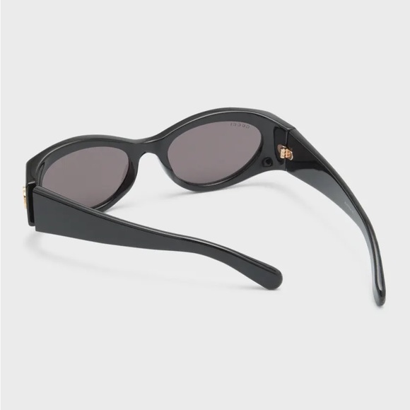💯 Original Gucci Monogram Acetate Cat-Eye Sunglasses - Picture 7 of 16